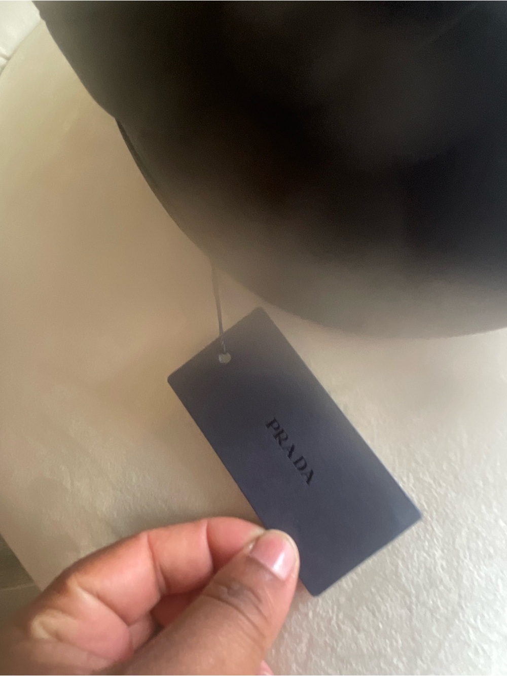 Prada Black Logo Visor - Picture 10 of 12